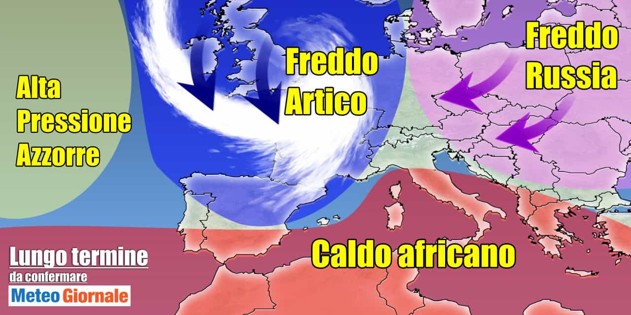 meteo 15 giorni verso il freddo