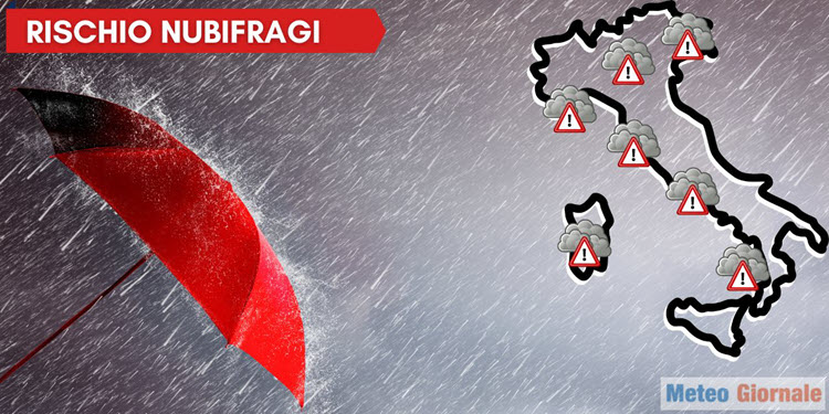 Meteo Italia, arriverà troppa pioggia in pochi giorni