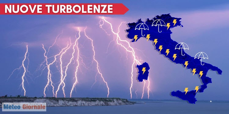 Ecco l'inizio di settimana parecchio turbolento, varie aree italiane a rischio