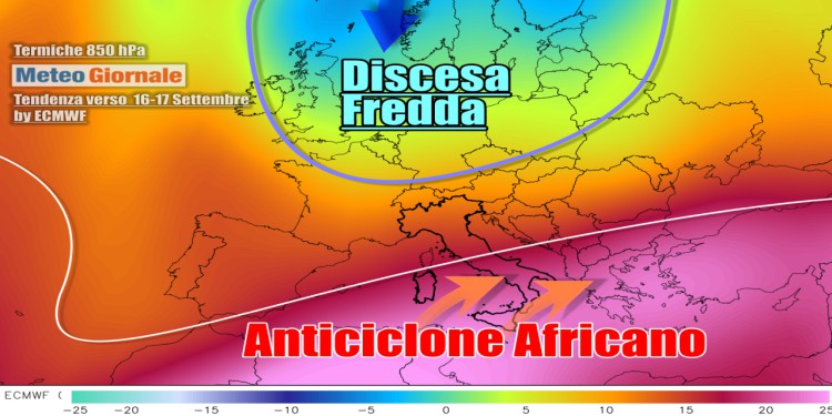 Meteo: caldo africano non durerà a lungo, cambia tutto dopo metà Settembre
