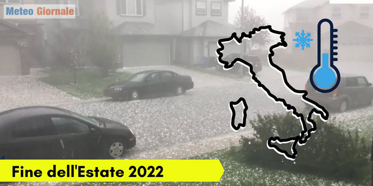 Meteo lungo termine: cambiamento eclatante. Temperature in calo anche di 20 gradi. Fine Estate