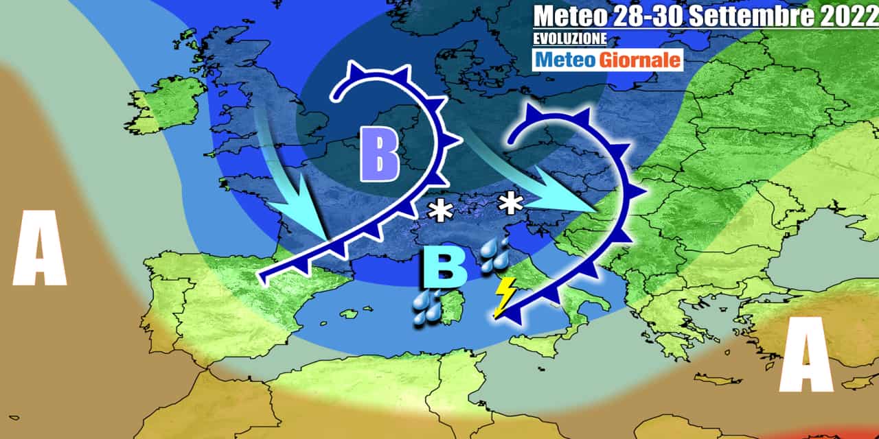 Meteo Italia: reiterato maltempo, anche più freddo. Dal weekend novità di uno strano Autunno