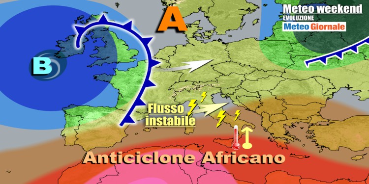 Meteo Italia: weekend con nuovi forti temporali in arrivo, poi cambia tutto