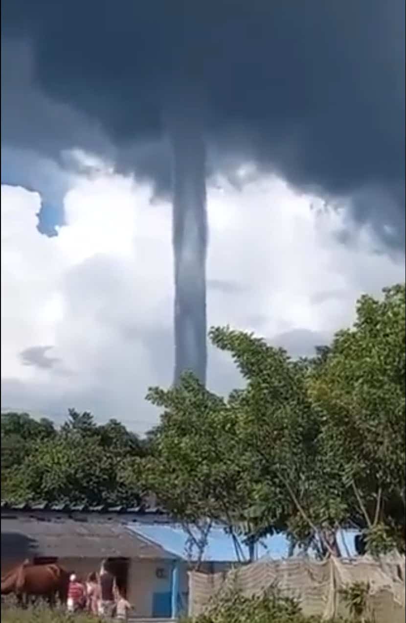 Enorme Tromba Marina avvistata a Cuba. Video meteo