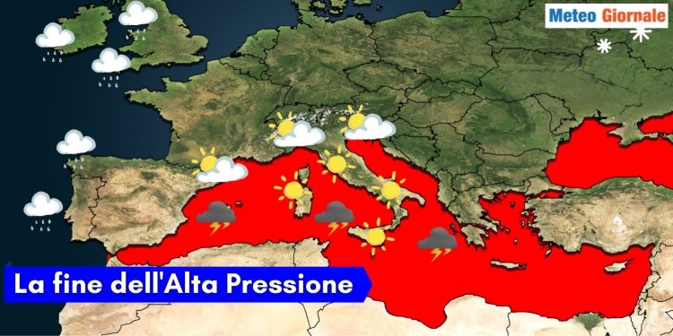 Imponente "blocco a Omega": difficile mandar via l'Anticiclone