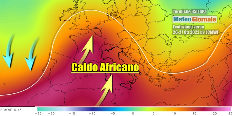 Meteo prossima settimana caldo come d’Estate, ma segnali di cambiamento ai primi di Novembre