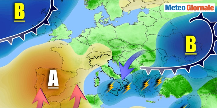 Meteo, un angolo d’Italia sotto piogge, temporali e locali nubifragi