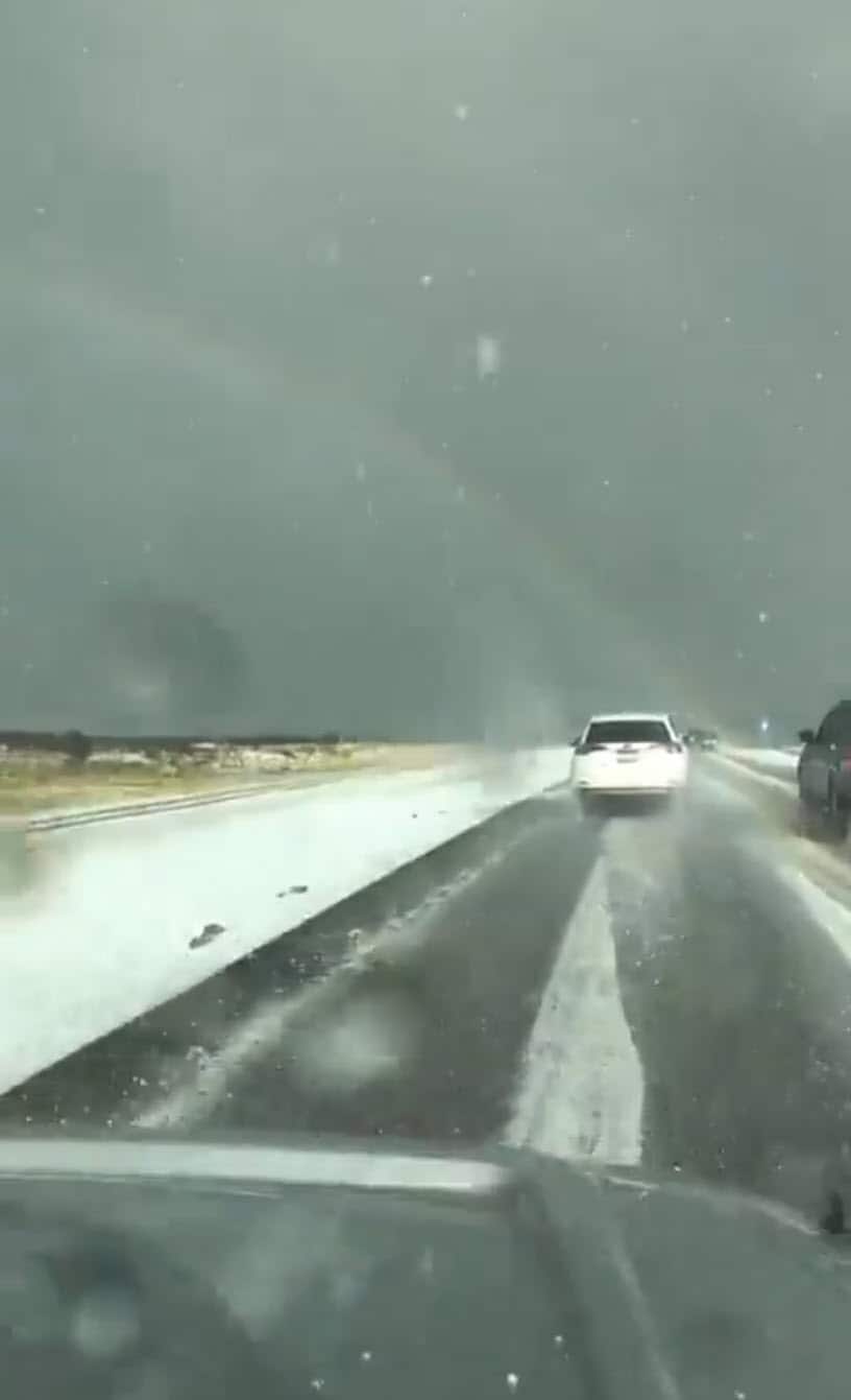 Forte grandinata nella regione Chihuahua, Messico. Video meteo