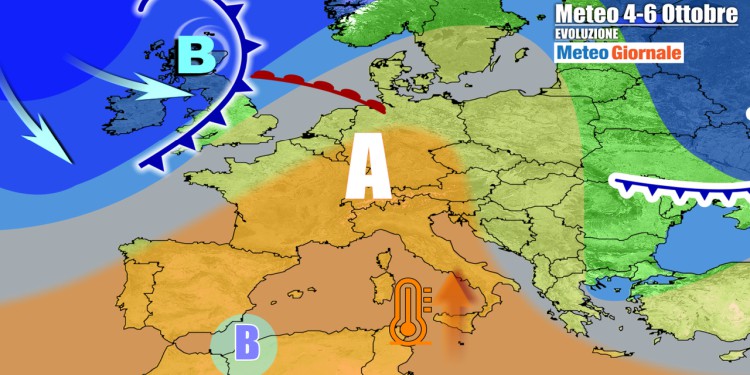 Meteo con STOP Autunno questa settimana: caldo anticiclone sull’Italia