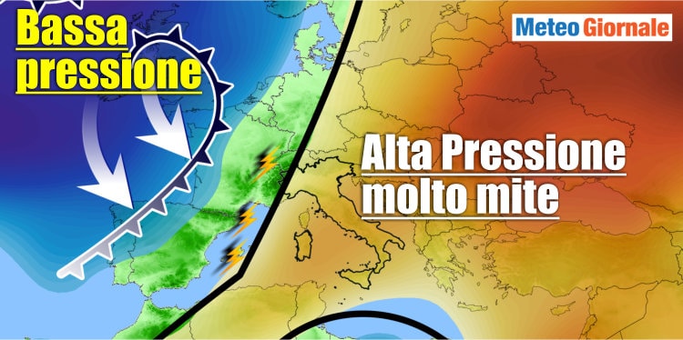 Meteo 15 giorni: si rivedono le perturbazioni atlantiche
