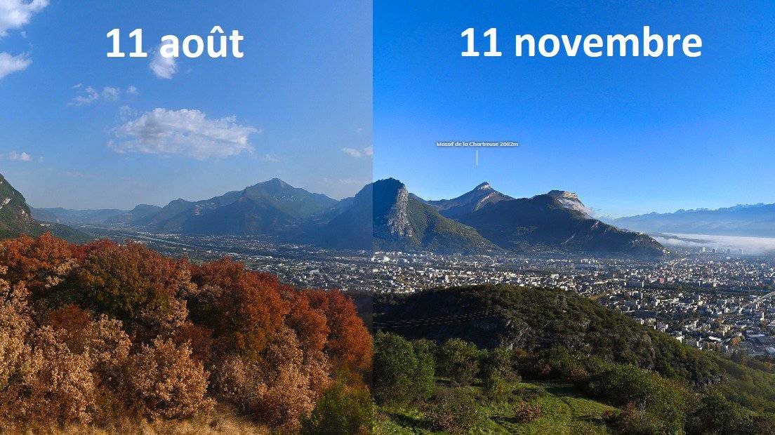 Un disastro climatico, una foto eloquente