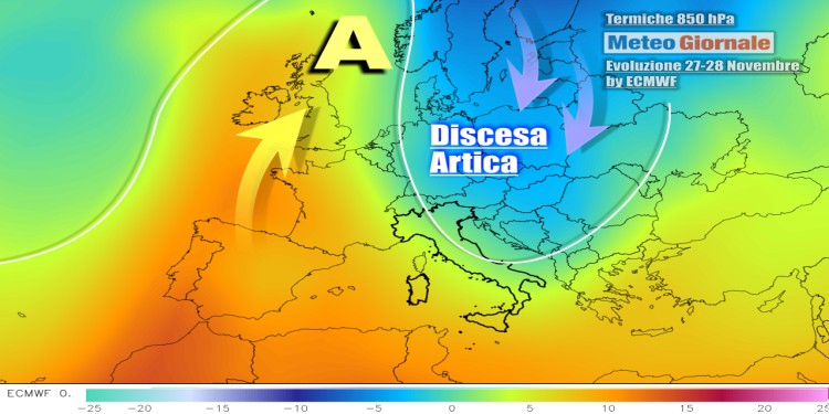 Meteo fine Novembre: l’inverno pronto ad irrompere sulla scena