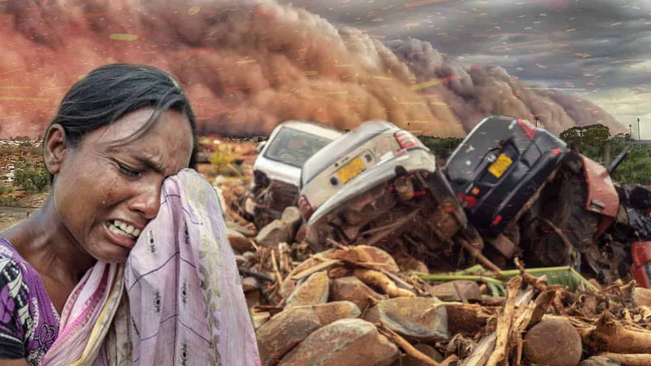 India disastro causato dalle tempeste di smog e polvere