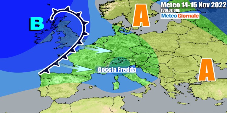 Meteo Italia: arrivano pioggia e neve, confermata svolta verso inverno