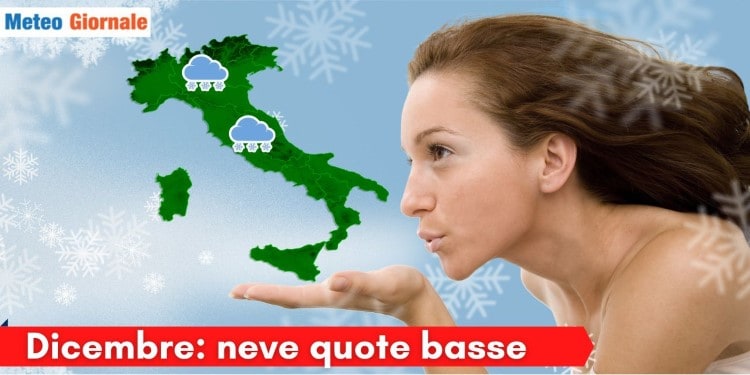 Proiezioni meteo climatiche per dicembre orientate al freddo