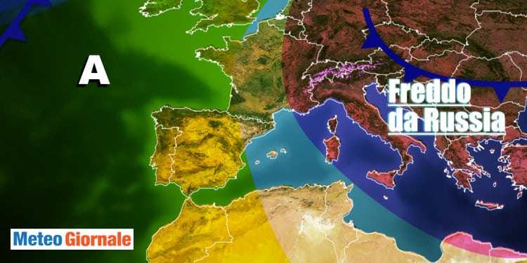 Meteo 15 giorni: la svolta col freddo da est
