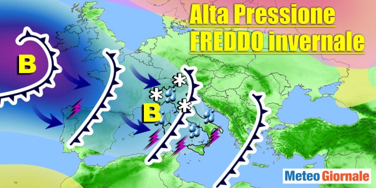Meteo 15 giorni: varie ondate di Maltempo, via via più Freddo