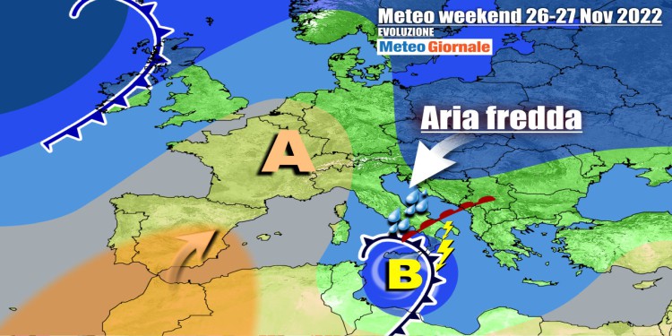 Meteo Italia: nuovo ciclone in arrivo con forti temporali, neve e vento