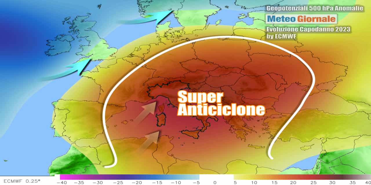 Meteo: le ultime per Capodanno, nuovo scenario ben peggio del Natale