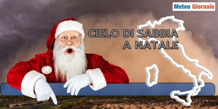 Meteo Natale 2022 rischio cieli di sabbia del Sahara