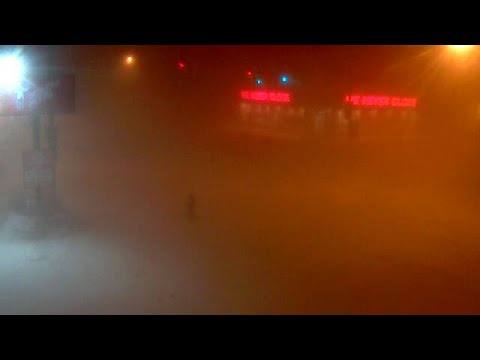 Diretta Meteo da Buffalo, tempesta di neve e vento di uragano