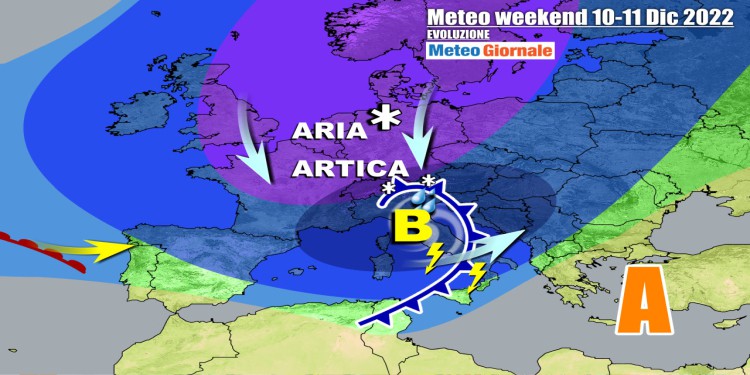 Meteo 7 Giorni: fasi di maltempo, tra pioggia e neve possibile in pianura