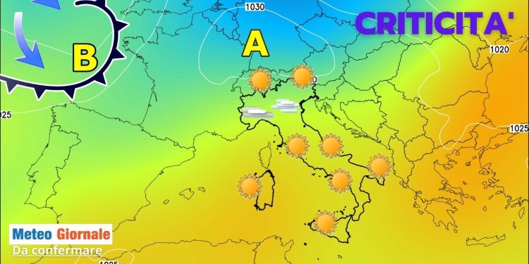 Meteo 15 giorni, disturbi confermati. Ma poi ancora sole