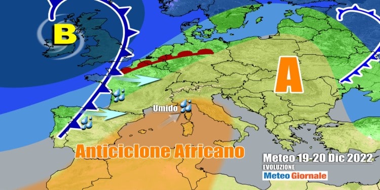 Meteo Italia: ecco l’Anticiclone di Natale, ma interverrà una perturbazione