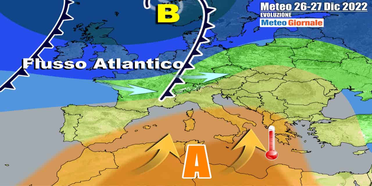 Meteo Italia: super anticiclone africano di Natale, previsioni sino fine anno