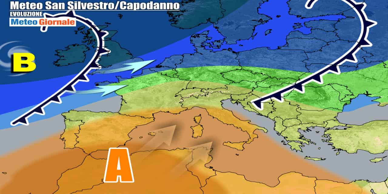 Meteo Italia: qualche pioggia, ma per Capodanno di nuovo anticiclone africano
