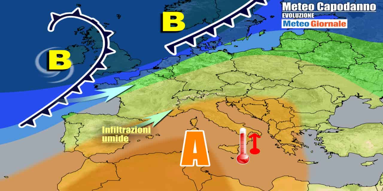 Meteo Italia: anticiclone caldo in arrivo a Capodanno, poi graduali novità
