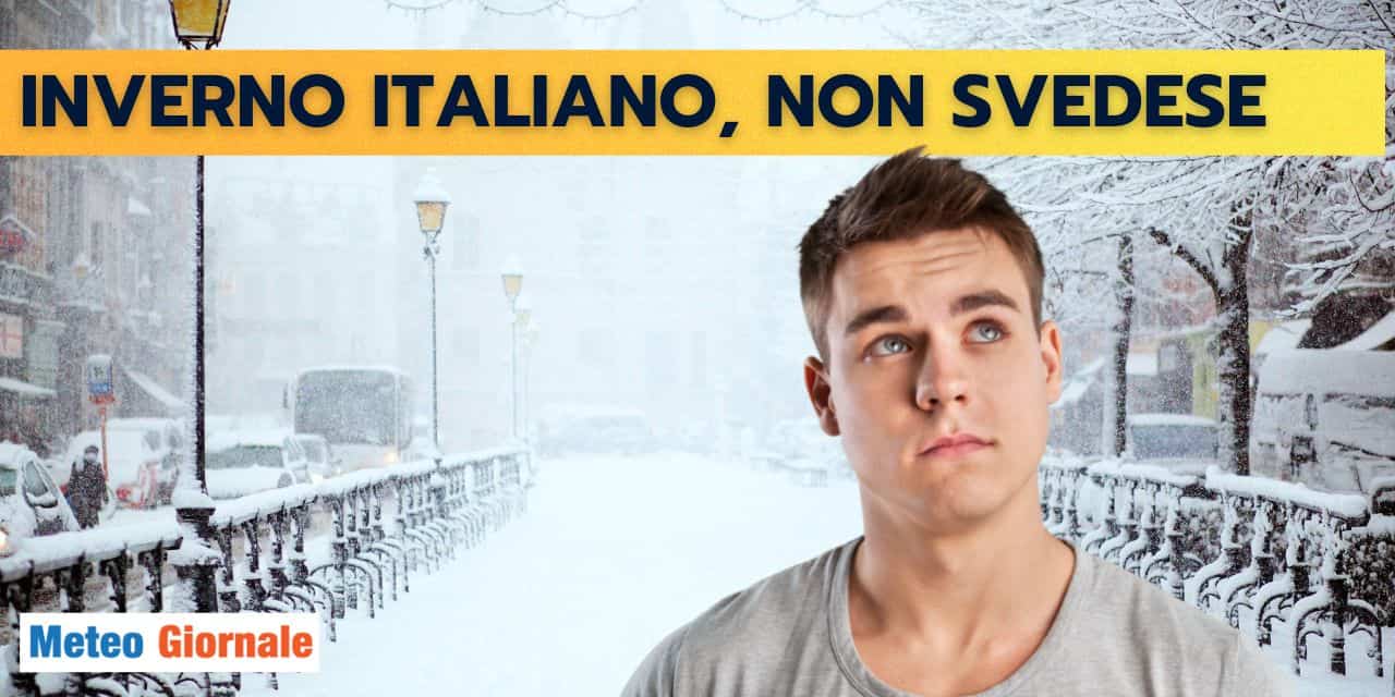 E' Inverno, punto. Lo dice il meteo attuale