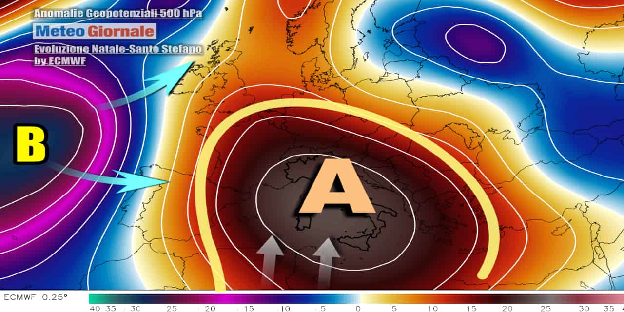 Meteo: tendenza stravolta tra Natale e Capodanno, un’ipotesi prende forza