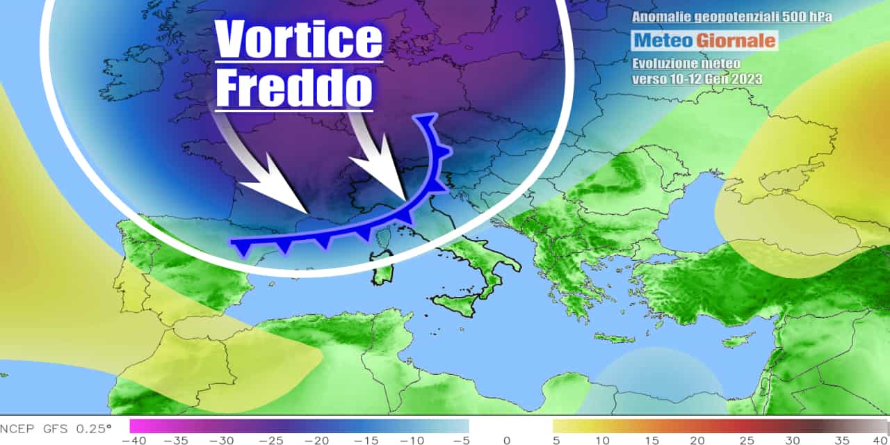 Meteo: cambio rotta improvviso, novità sull’arrivo del freddo e della neve