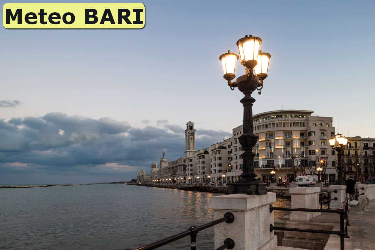 Meteo BARI. Tendenza a cambiamento nel corso dei giorni. Arrivano le perturbazioni