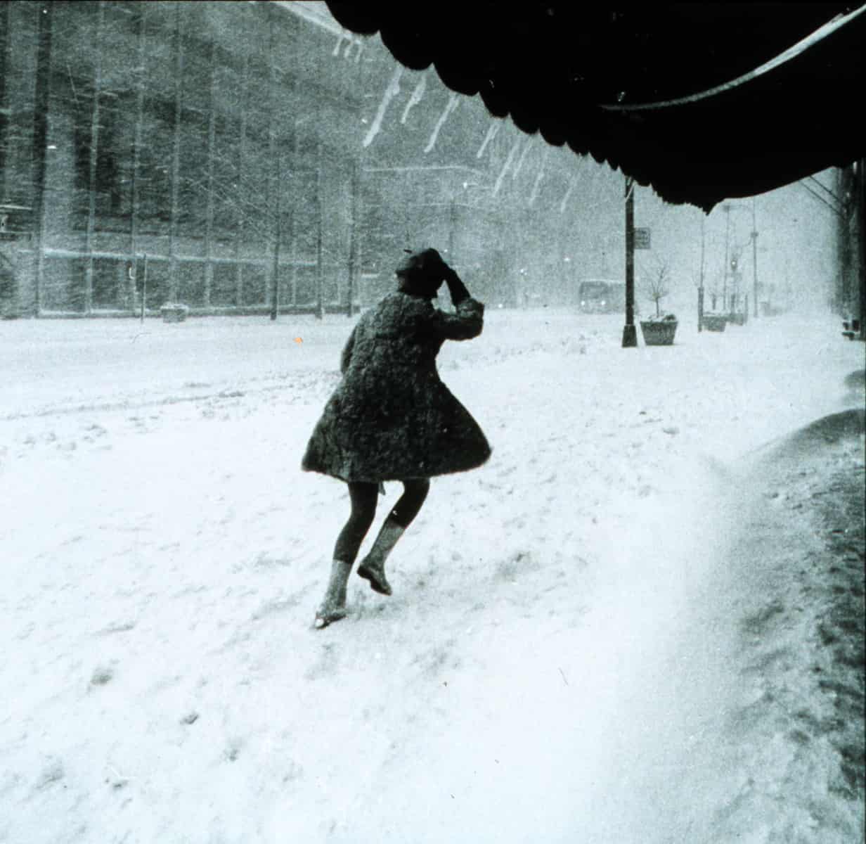 Miniskirts in snow storm