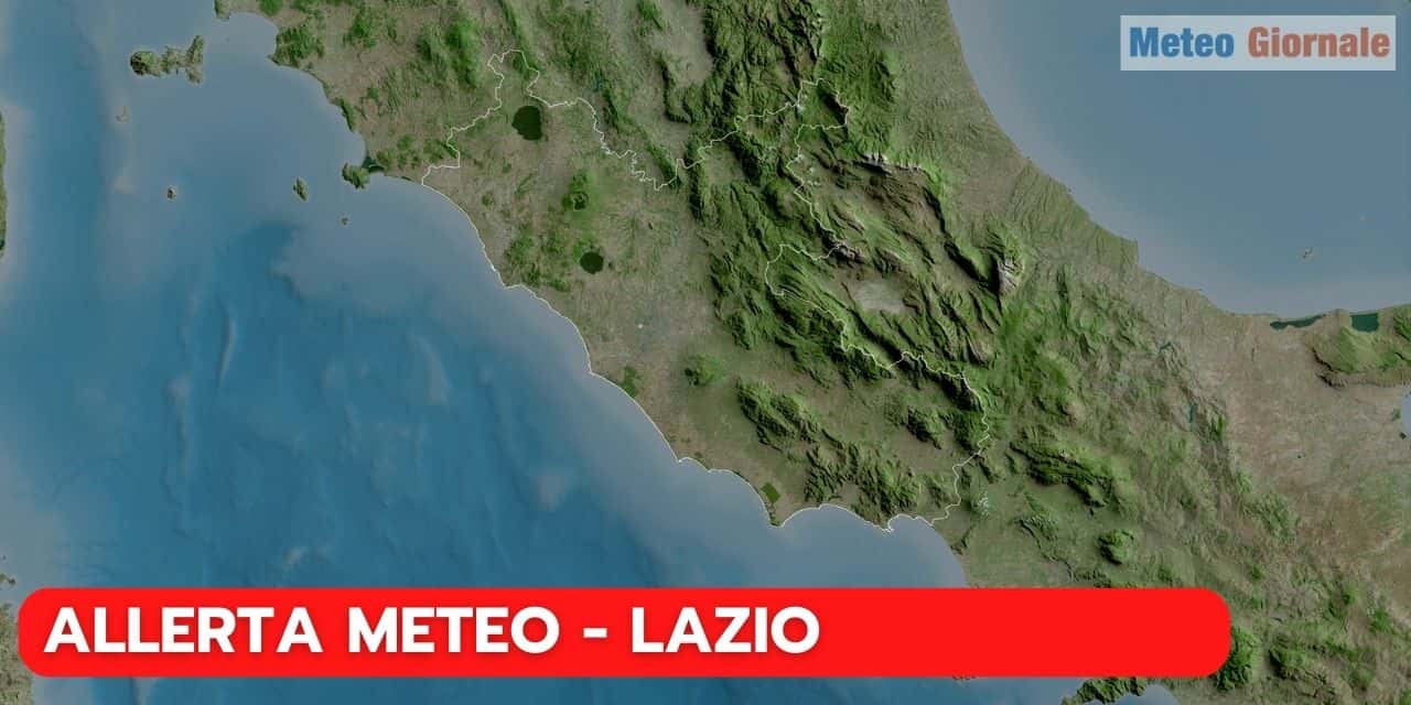 LAZIO, allerta meteo Protezione Civile