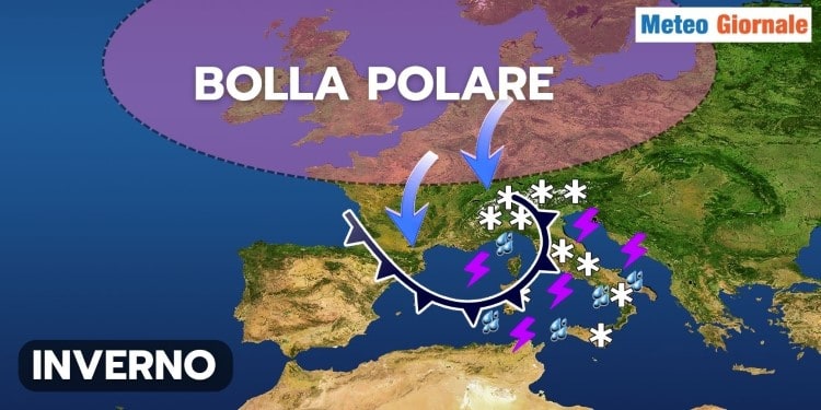 Meteo, "bolla d'aria dall'Artico, improvvisa. Brusco inizio d'Inverno