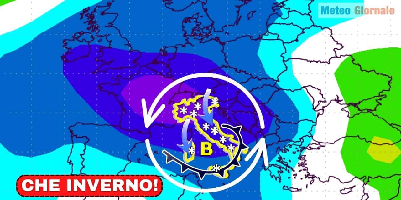 Meteo, un vero Inverno con Neve e Gelo, eccolo