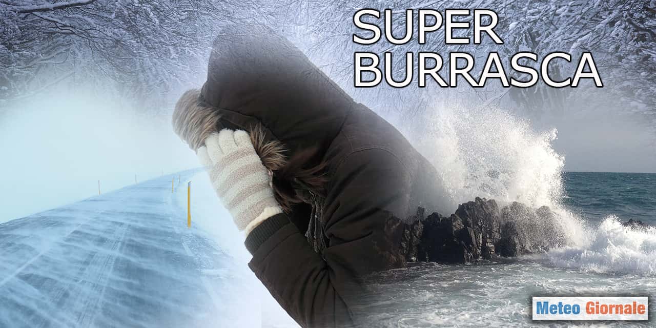 La super burrasca meteo invernale è servita