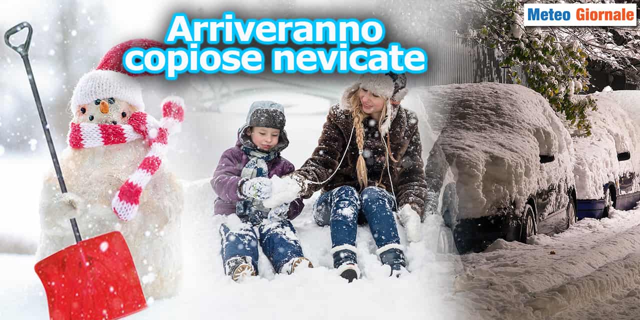 Arriveranno copiose nevicate, meteo stravolto