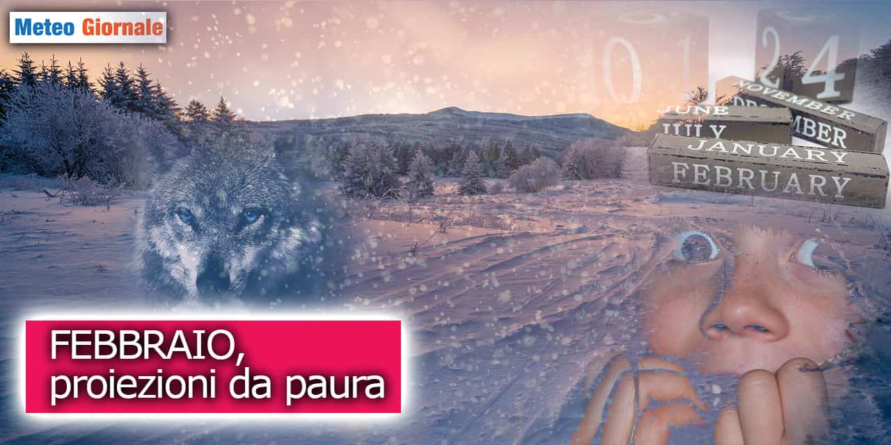 Febbraio, proiezioni meteo da paura. Gelido burian, bufere
