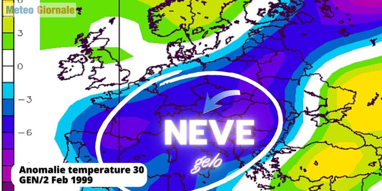 Meteo: i Giorni della Merla con bufere di neve e gelo eccezionale