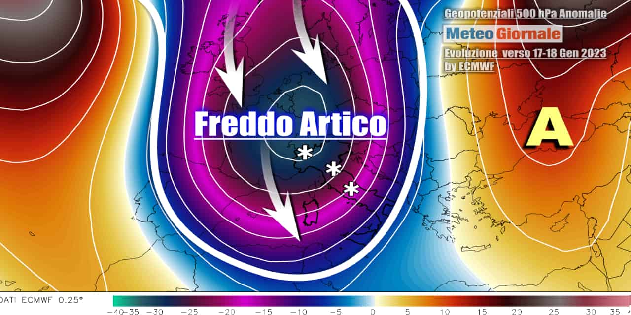 Meteo: freddo e neve verso l’Italia, Inverno all’improvviso. Ecco quando e intensità