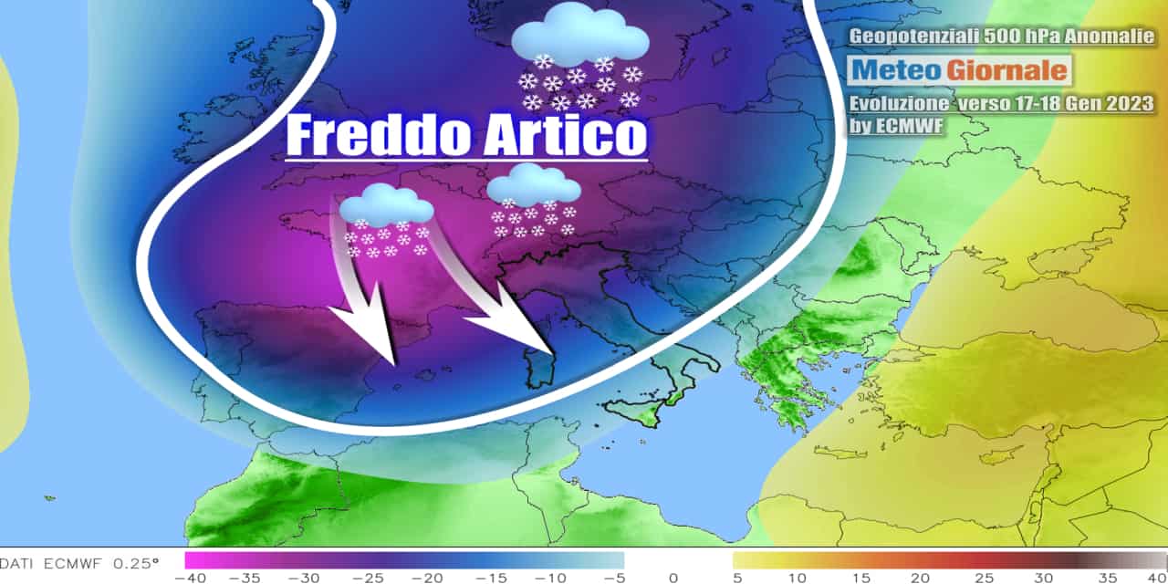 Meteo: arriva il vero inverno, con crollo termico e neve fino in pianura. I paesaggi che avremo