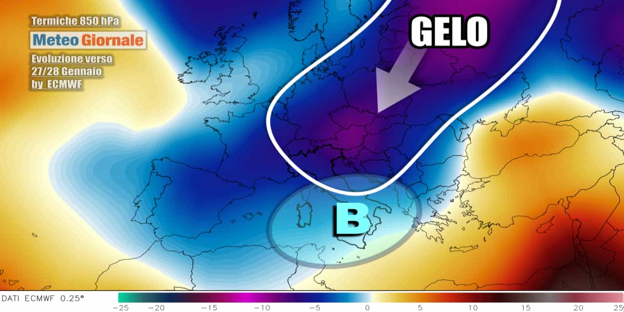 Meteo: si prepara nuova sfuriata dall’Artico direzione Italia, ecco quando