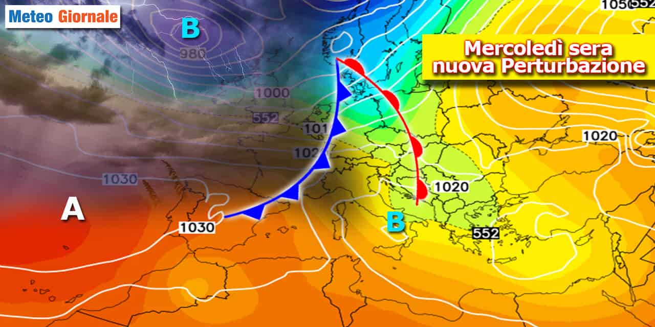 Meteo: breve tregua, da Mercoledì sera Nuova veloce Perturbazione