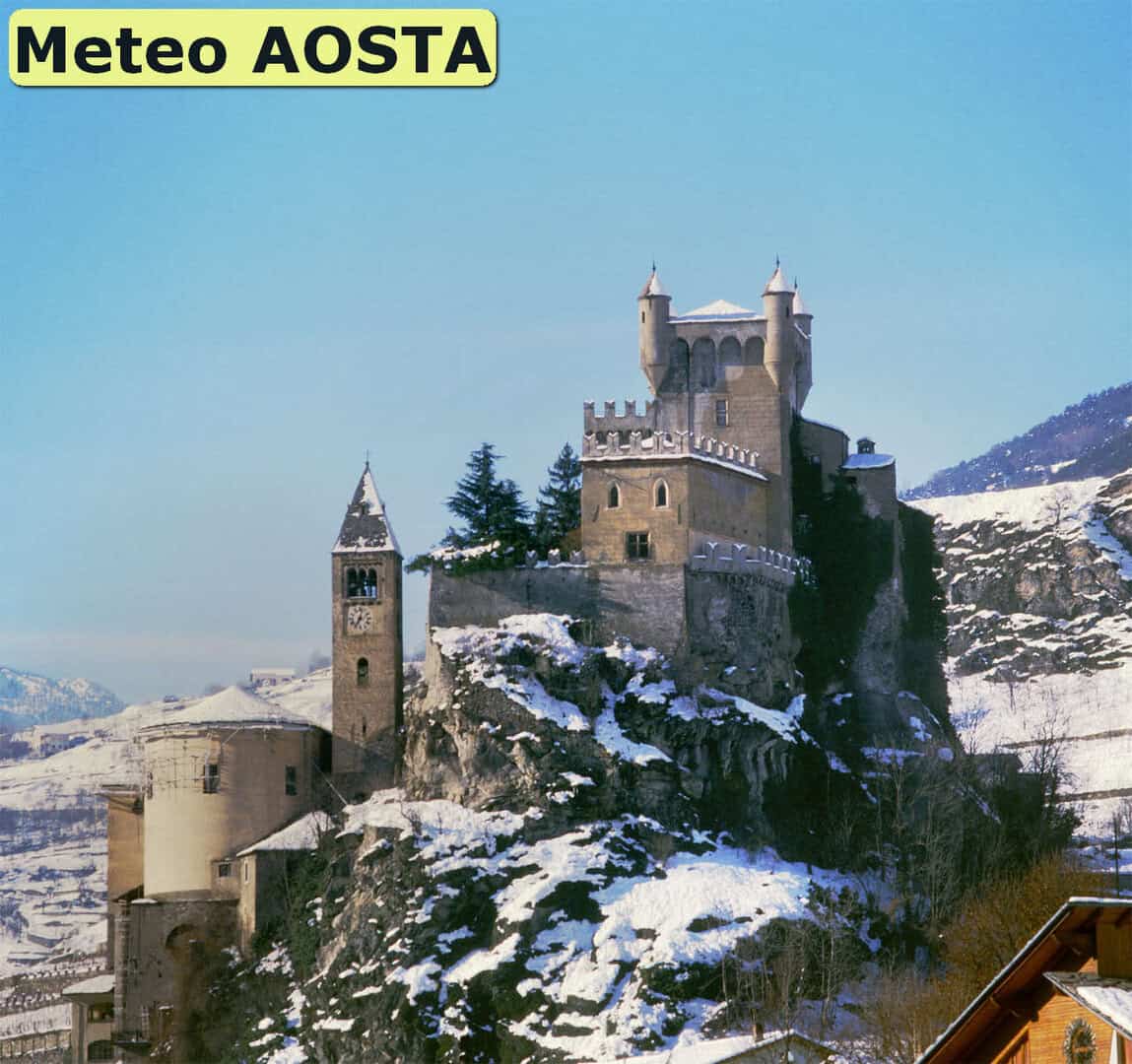 Meteo AOSTA. Arriva la neve in città. Forti gelate