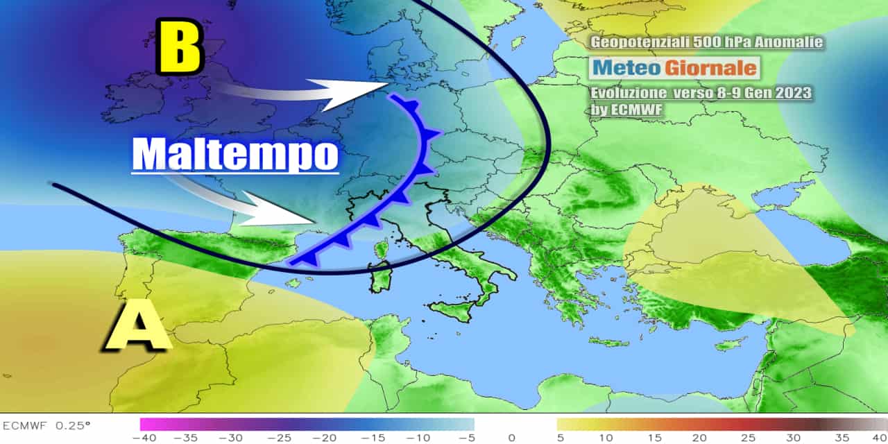 Meteo: l’Anticiclone ha i giorni contati, svolta meteo e ritorna l’Inverno