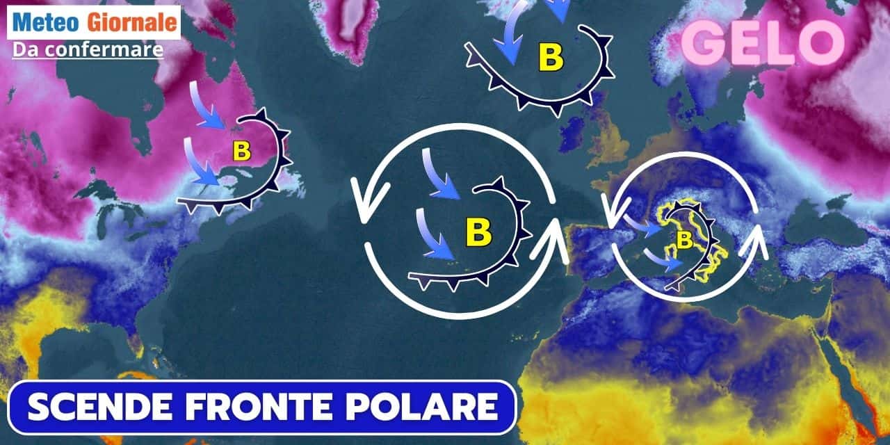 Meteo 15 giorni, dal Freddo “polare al freddo artico”. Con peggioramento diffuso. Torna la neve